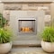 Duluth Forge Ventless Stainless Outdoor Gas Fireplace Insert With Reflective Crys DF450SS-G - alternate 2